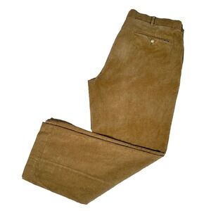 Polo Ralph Lauren Corduroy Pants Mens 38x30(36x29) Brown‎ Stretch Classic Fit